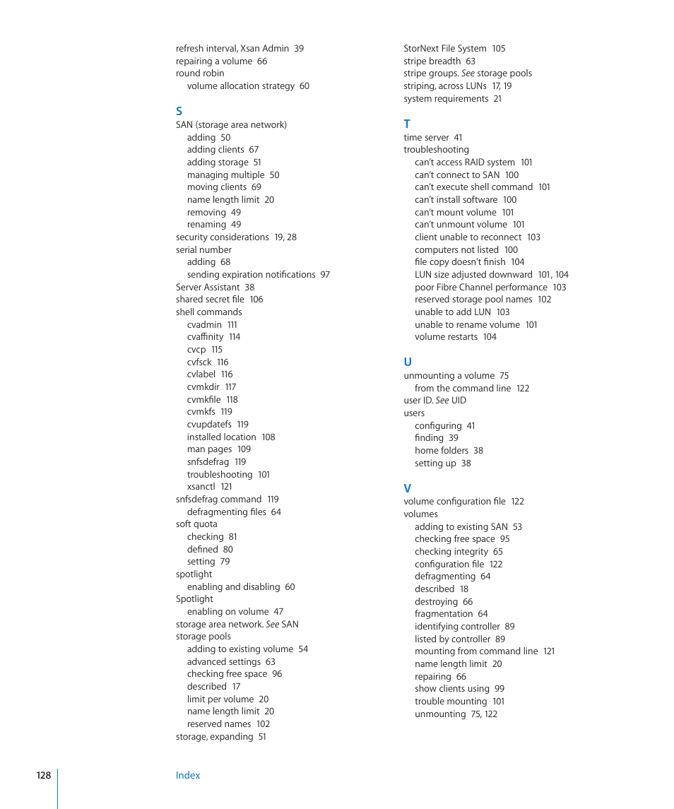 Apple Xsan 2 (Third Edition) User Manual | Page 128 / 129