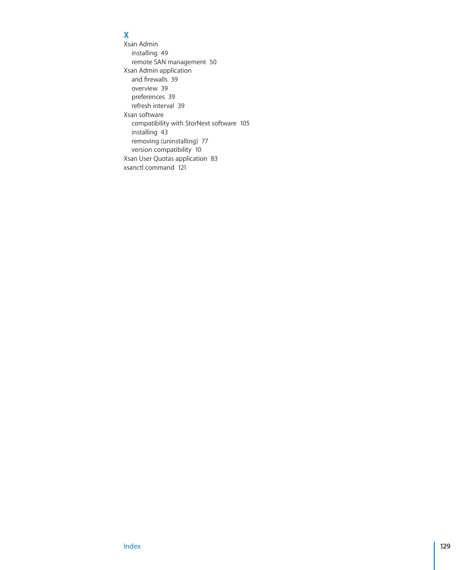 Apple Xsan 2 (Third Edition) User Manual | Page 129 / 129
