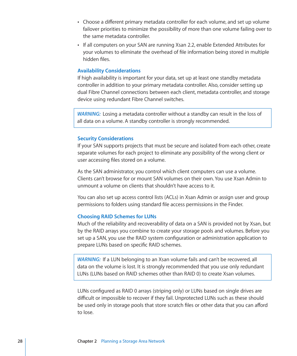 Apple Xsan 2 (Third Edition) User Manual | Page 28 / 129