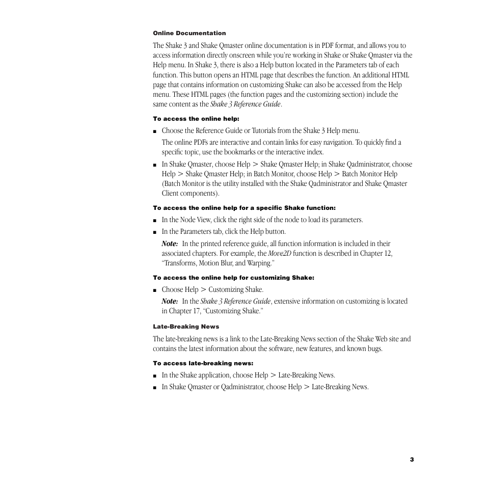 Apple Shake 3.0 User Manual | Page 3 / 16