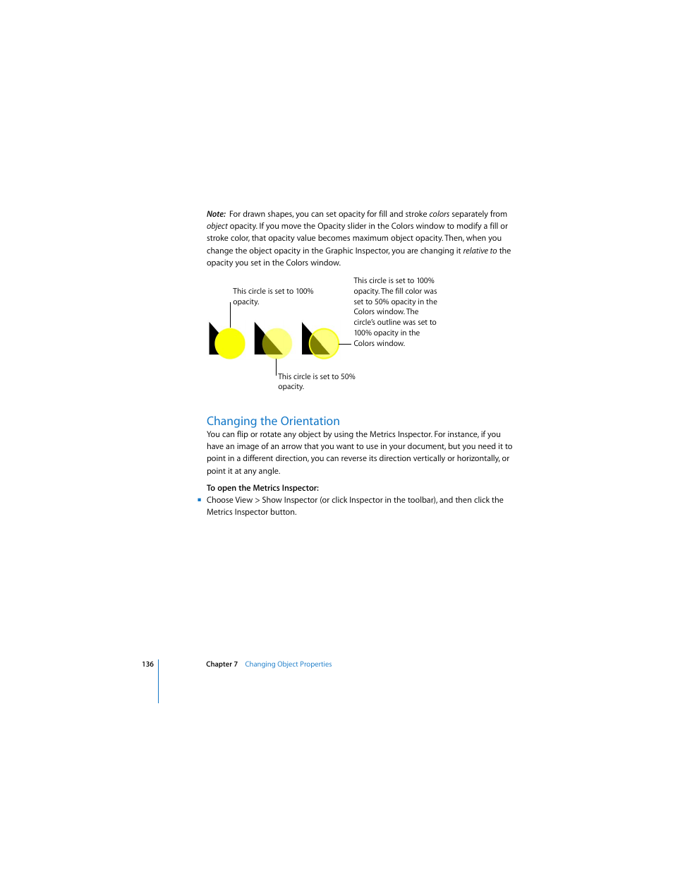 Changing the orientation | Apple Pages User Manual | Page 136 / 192
