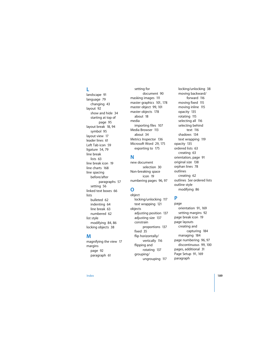 Apple Pages User Manual | Page 189 / 192