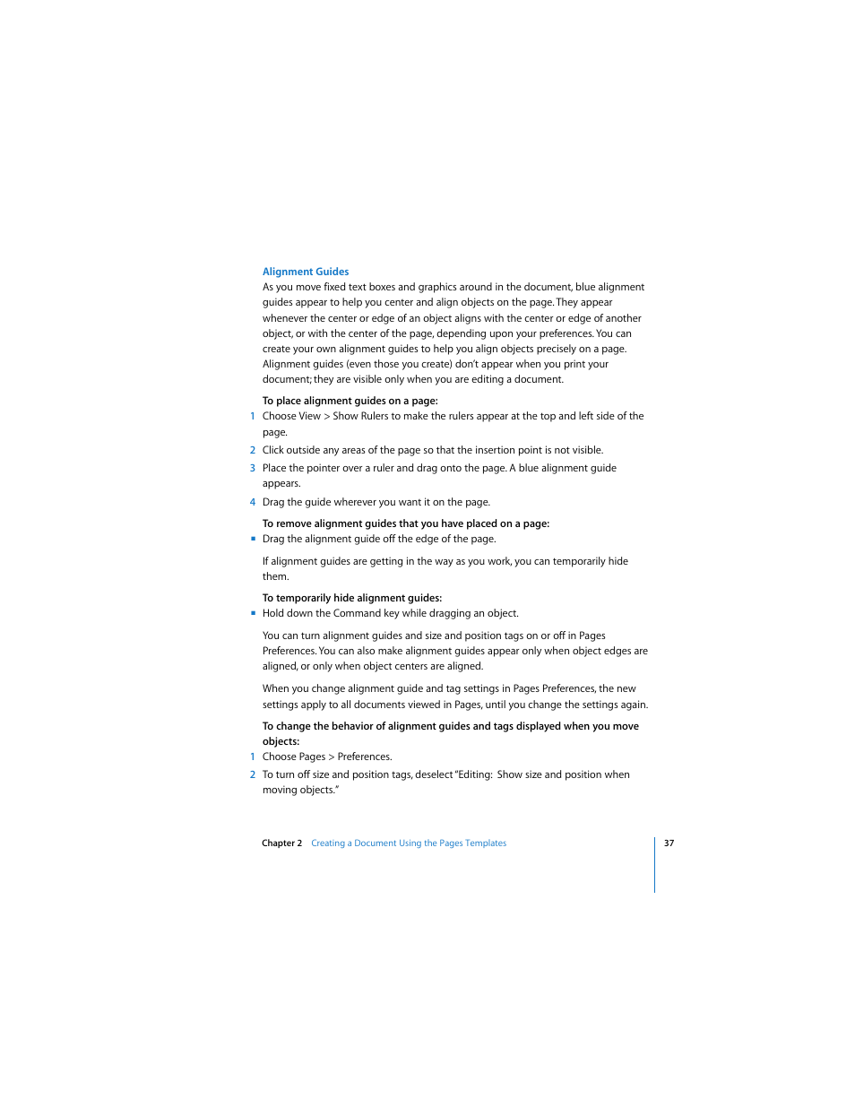 See “alignment | Apple Pages User Manual | Page 37 / 192