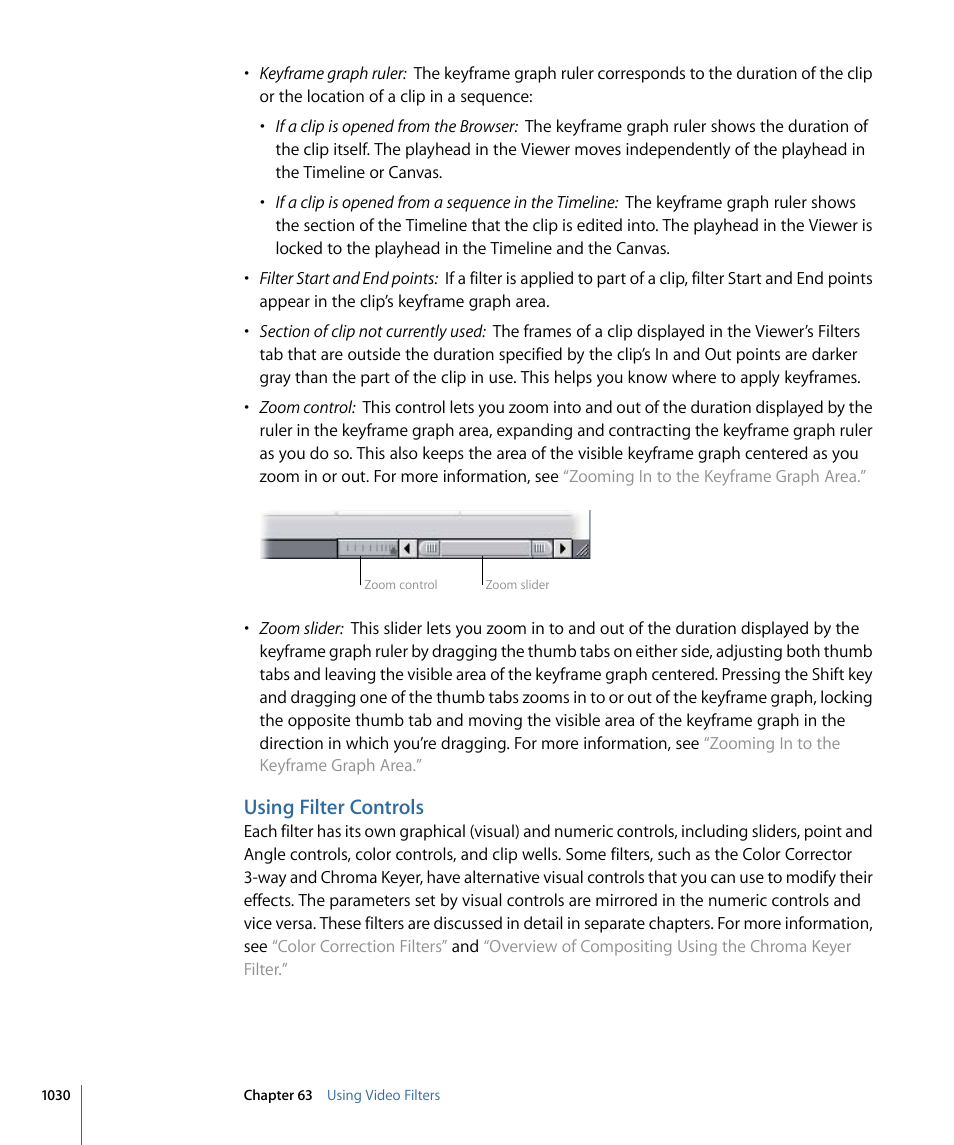 Using filter controls | Apple Final Cut Pro 7 User Manual | Page 1030 / 1990