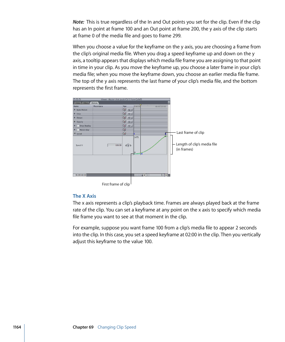 The x axis | Apple Final Cut Pro 7 User Manual | Page 1164 / 1990