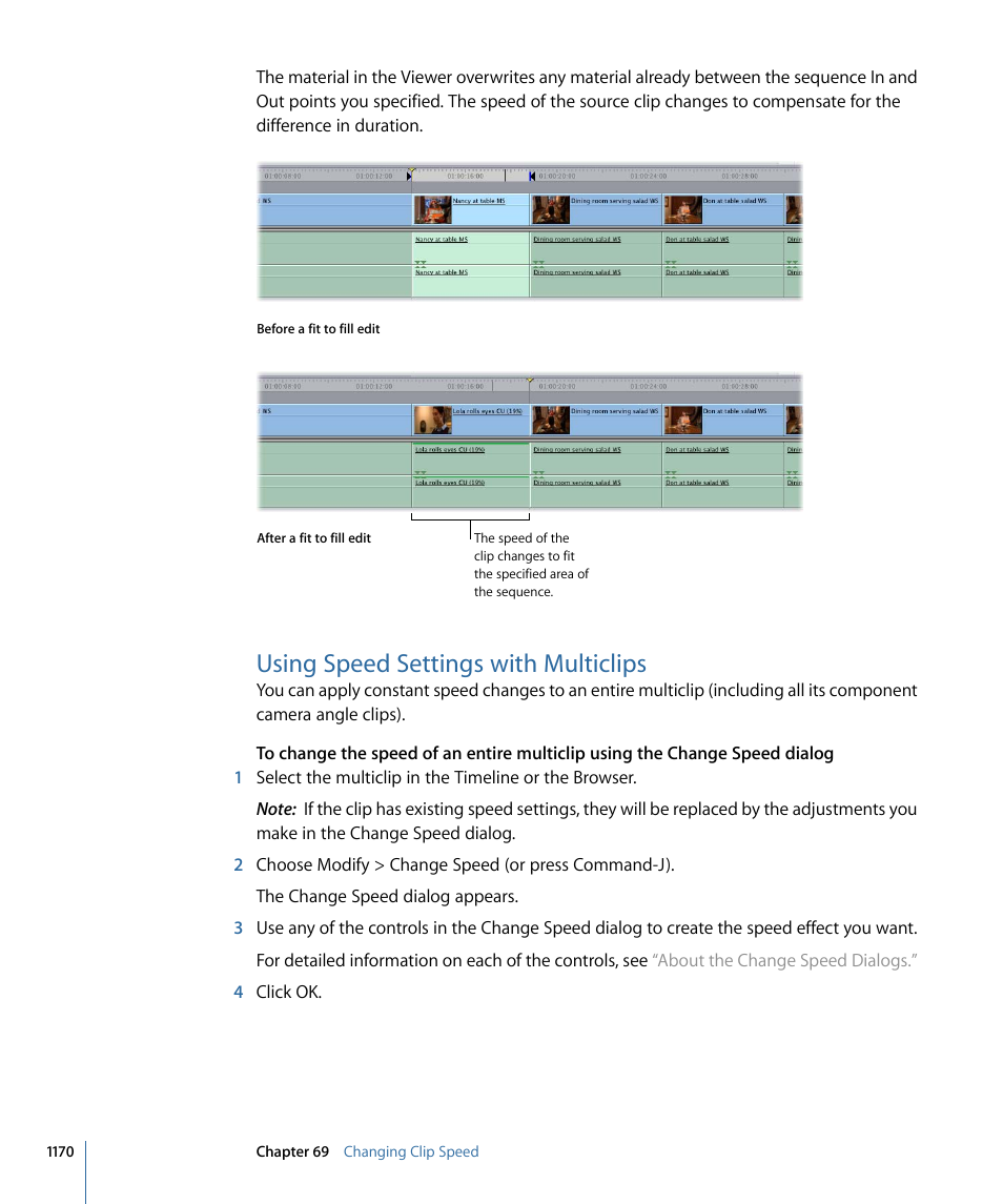 Using speed settings with multiclips | Apple Final Cut Pro 7 User Manual | Page 1170 / 1990