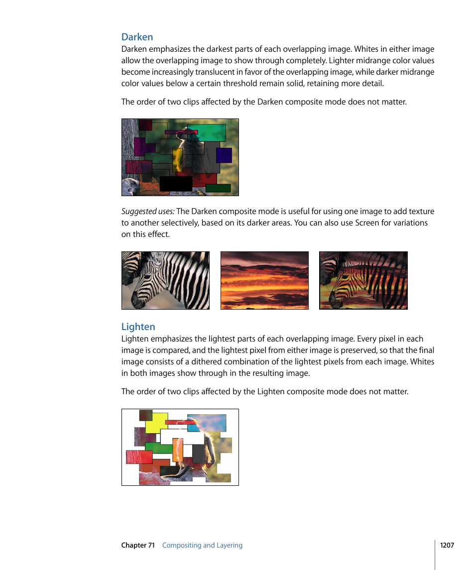 Darken, Lighten | Apple Final Cut Pro 7 User Manual | Page 1207 / 1990