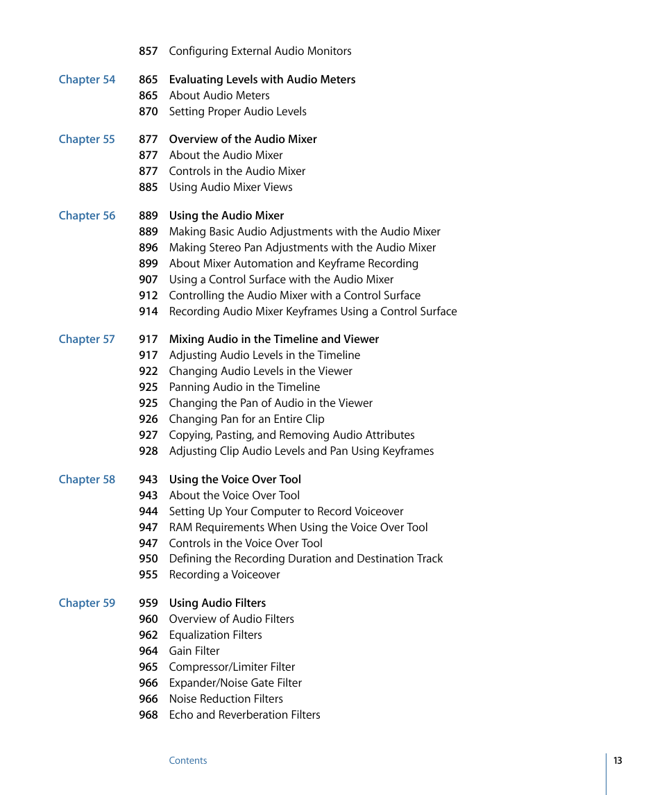 Apple Final Cut Pro 7 User Manual | Page 13 / 1990