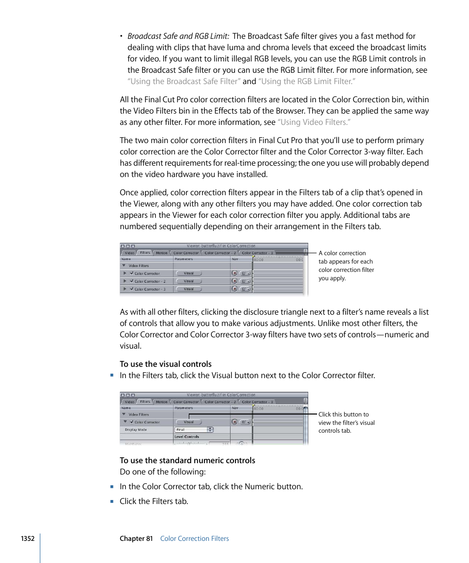 Apple Final Cut Pro 7 User Manual | Page 1352 / 1990