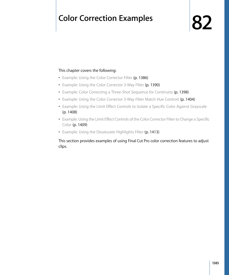 Color correction examples | Apple Final Cut Pro 7 User Manual | Page 1385 / 1990