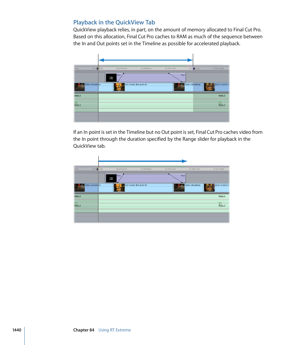 Playback in the quickview tab | Apple Final Cut Pro 7 User Manual | Page 1440 / 1990