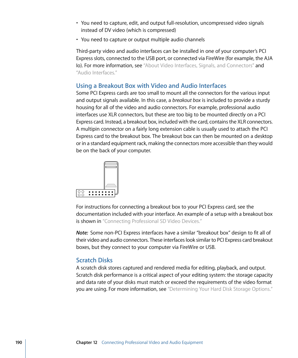 Scratch disks | Apple Final Cut Pro 7 User Manual | Page 190 / 1990