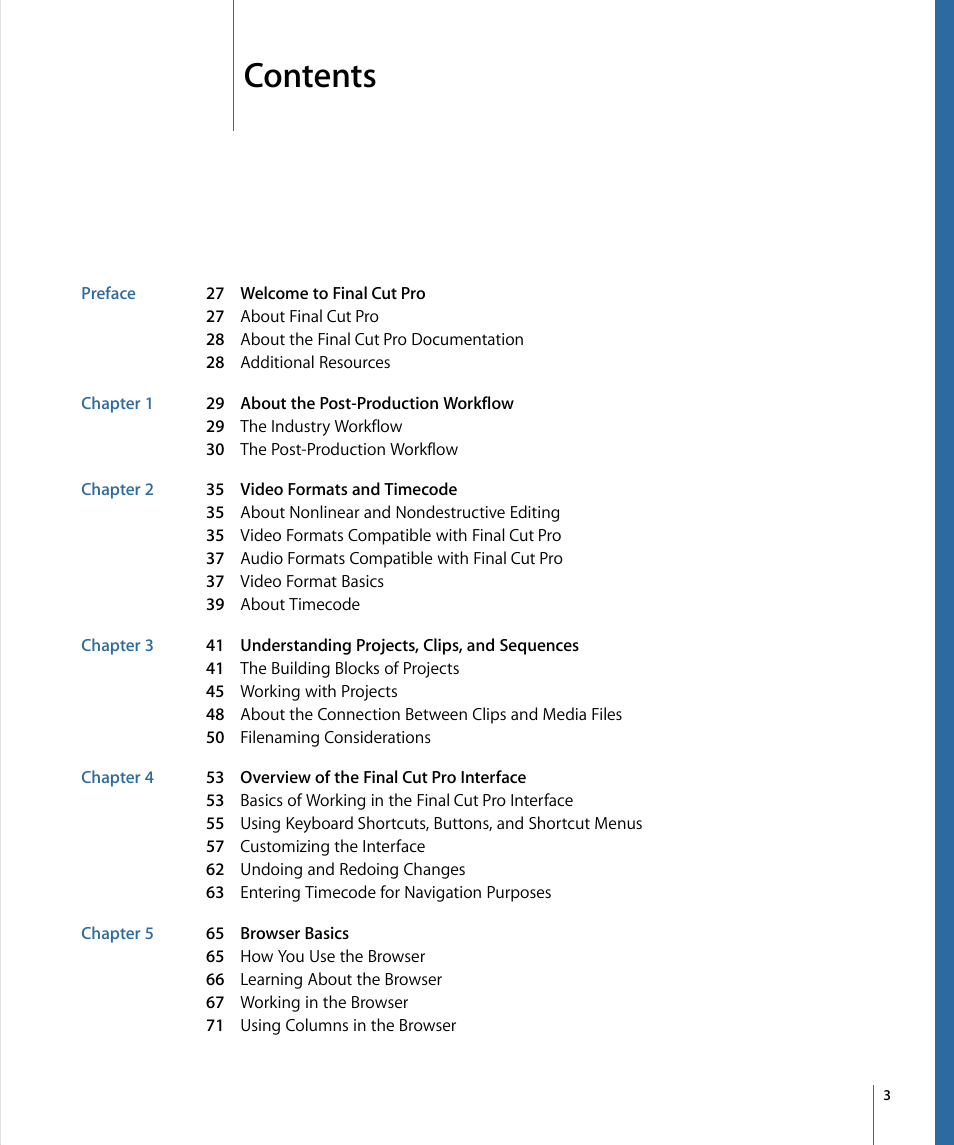 Apple Final Cut Pro 7 User Manual | Page 3 / 1990