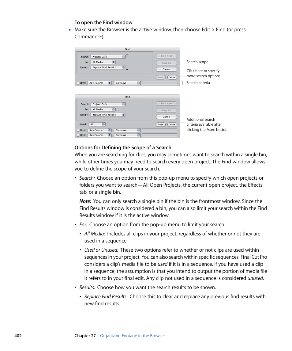 Apple Final Cut Pro 7 User Manual | Page 402 / 1990