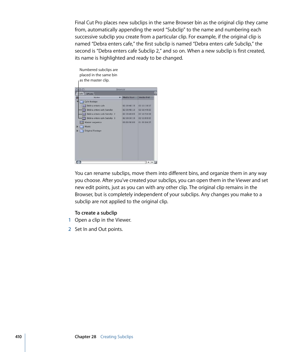 Apple Final Cut Pro 7 User Manual | Page 410 / 1990