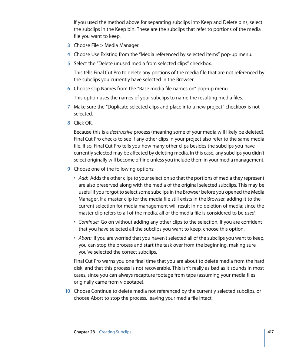 Apple Final Cut Pro 7 User Manual | Page 417 / 1990