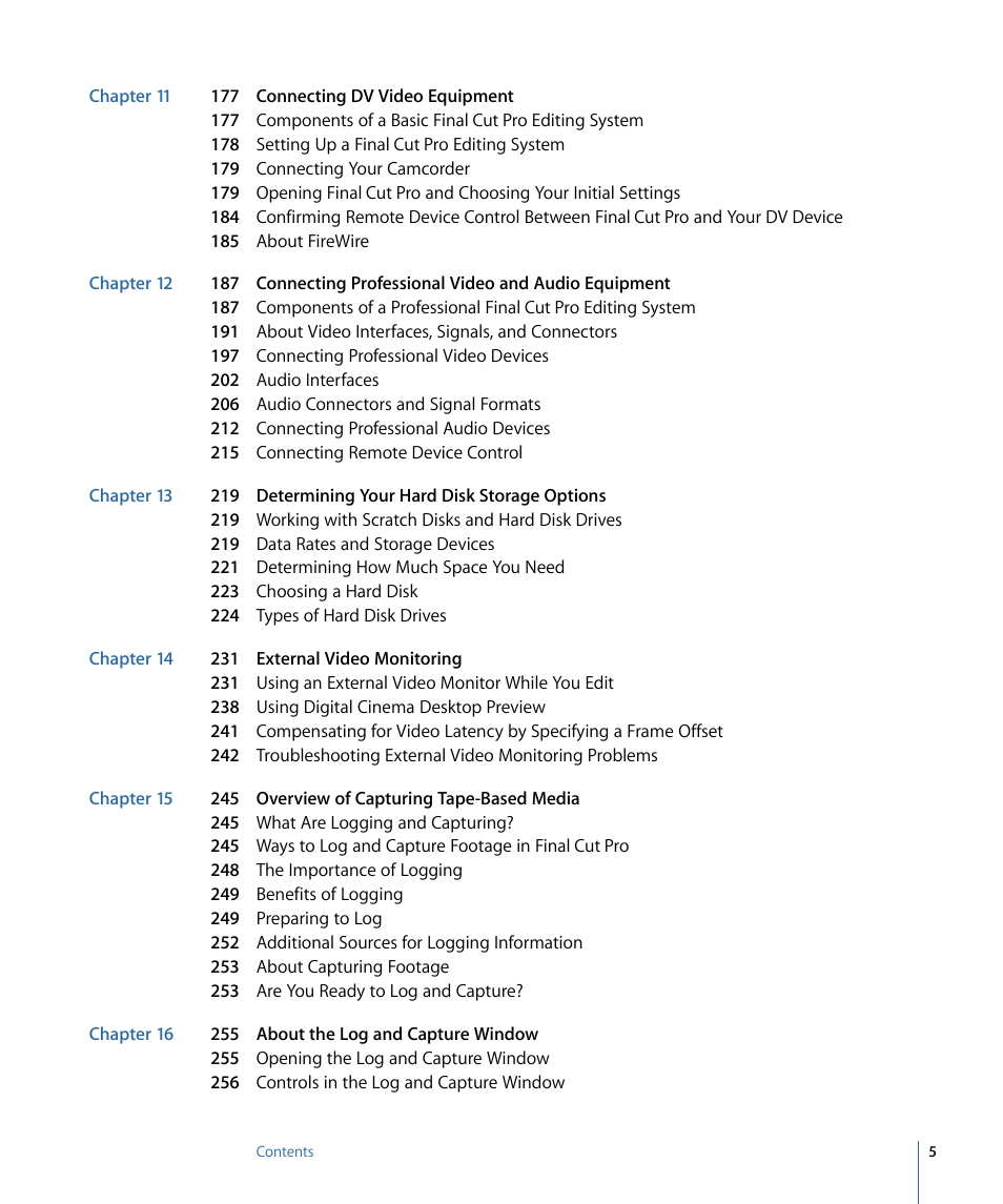 Apple Final Cut Pro 7 User Manual | Page 5 / 1990