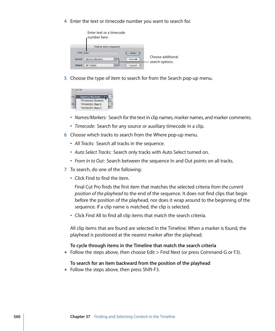 Apple Final Cut Pro 7 User Manual | Page 560 / 1990