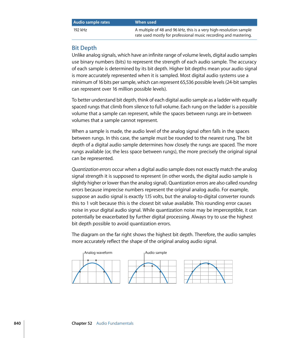 Bit depth | Apple Final Cut Pro 7 User Manual | Page 840 / 1990