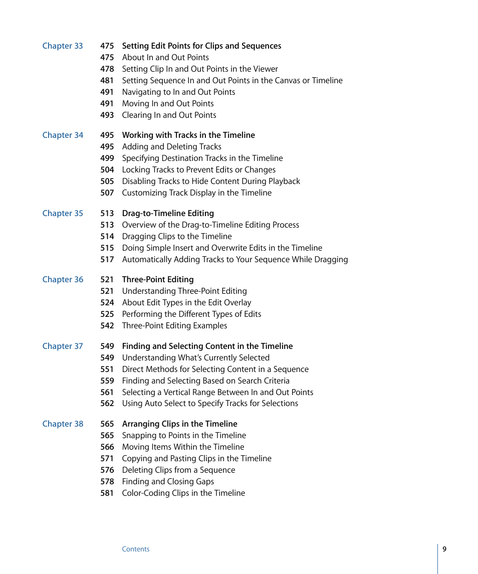 Apple Final Cut Pro 7 User Manual | Page 9 / 1990