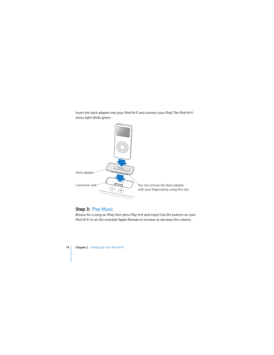 Step 3: play music | Apple iPod Hi-Fi User Manual | Page 14 / 104