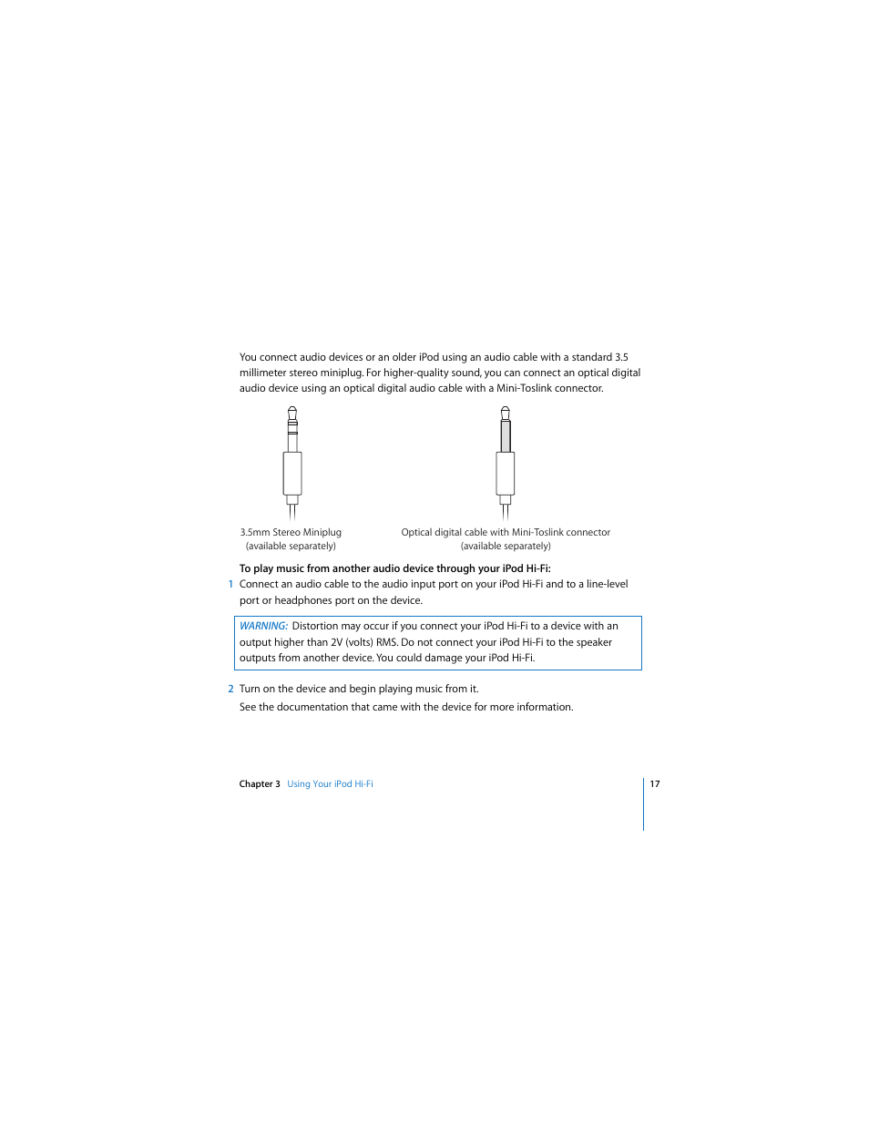 Apple iPod Hi-Fi User Manual | Page 17 / 104