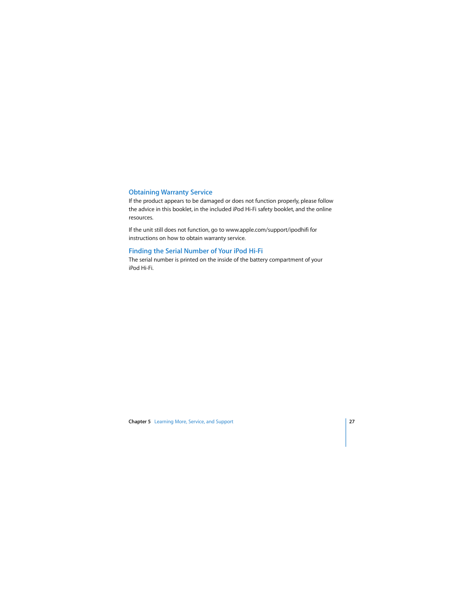 Apple iPod Hi-Fi User Manual | Page 27 / 104