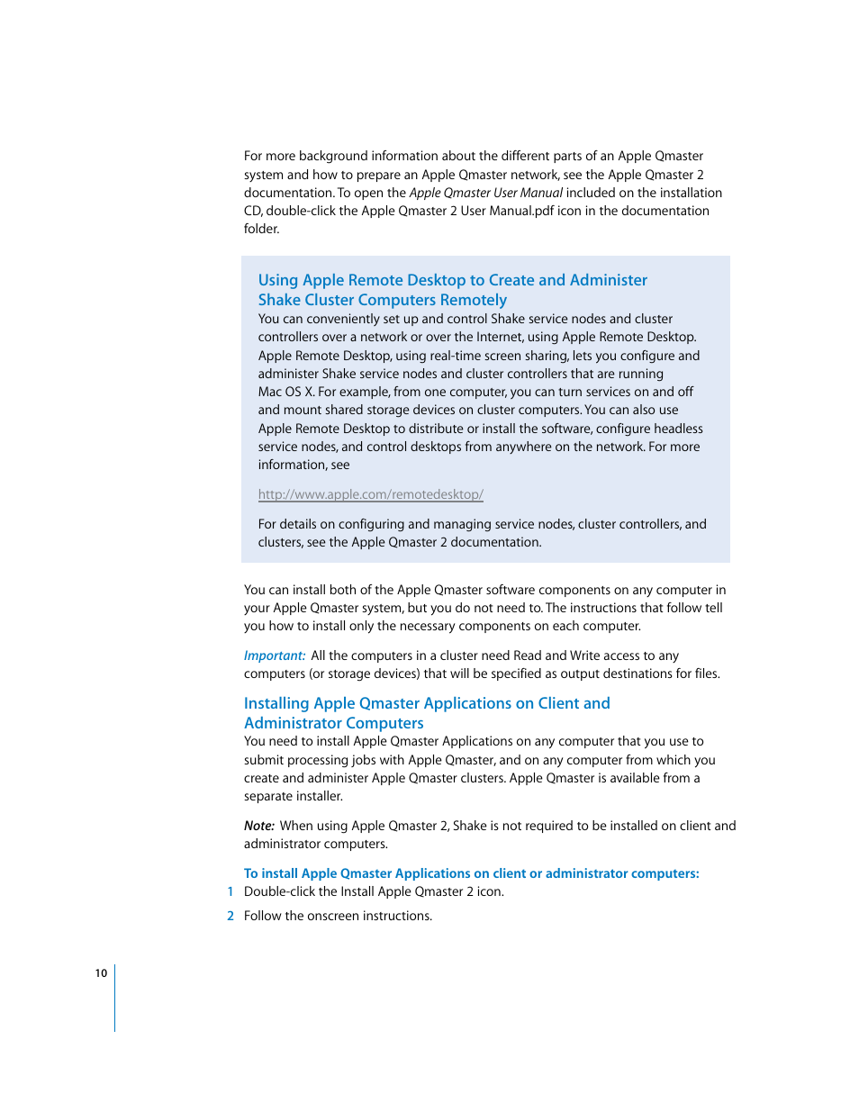 Apple Installing Your Shake 4 Software User Manual | Page 10 / 12