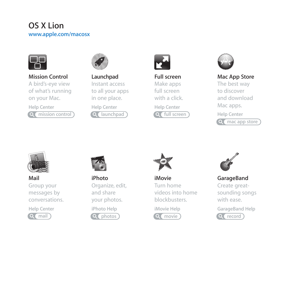 Os x lion | Apple MacBook Pro (15-inch, Early 2011) User Manual | Page 3 / 88