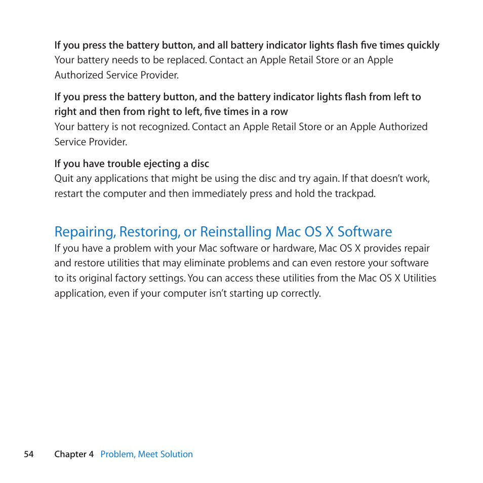 Apple MacBook Pro (15-inch, Early 2011) User Manual | Page 54 / 88