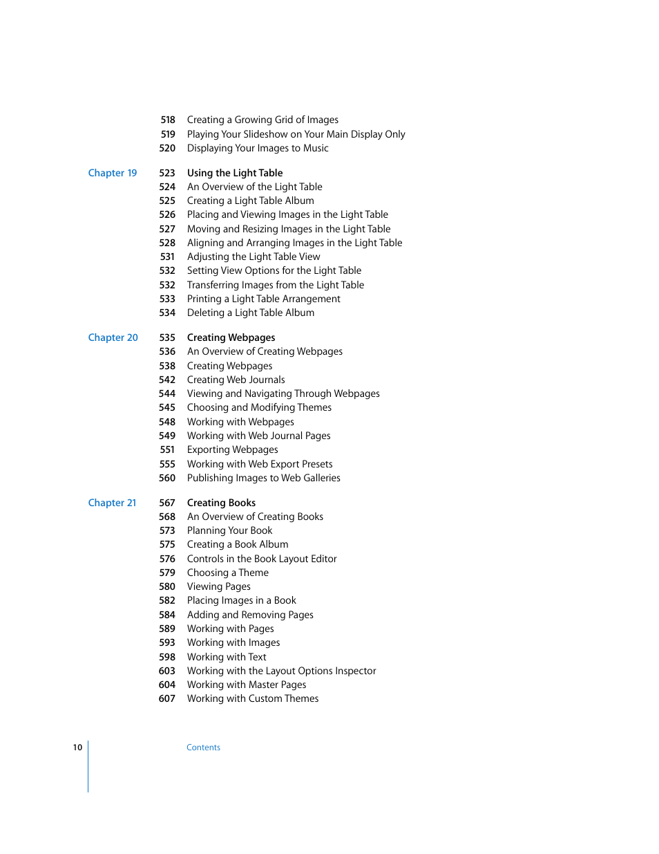 Apple Aperture 2 User Manual | Page 10 / 701