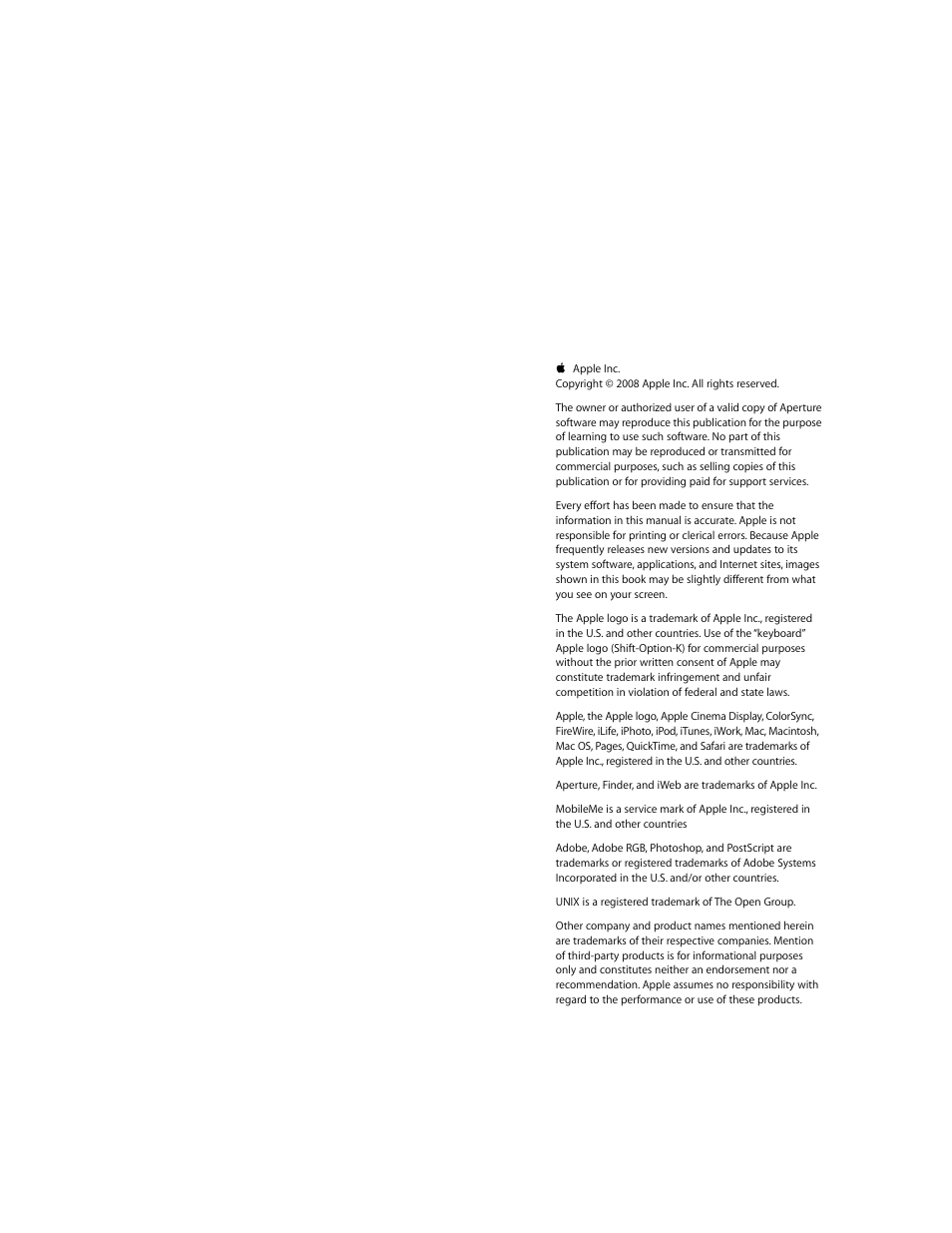 Apple Aperture 2 User Manual | Page 2 / 701