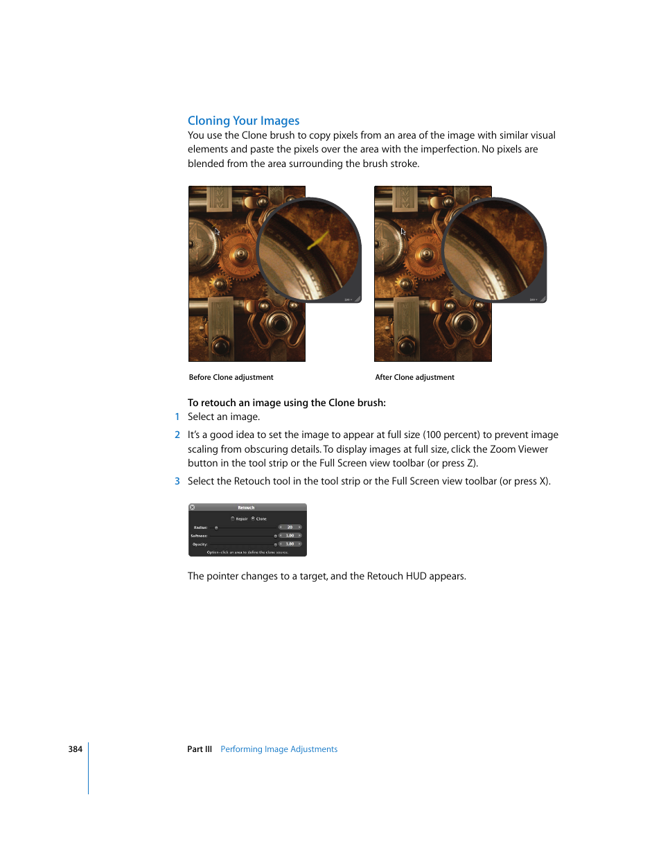 Cloning your images | Apple Aperture 2 User Manual | Page 384 / 701