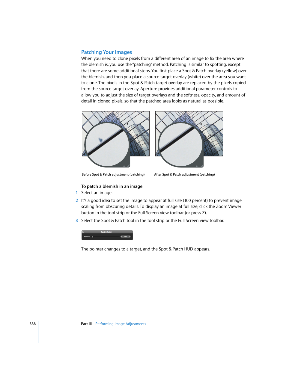 Patching your images | Apple Aperture 2 User Manual | Page 388 / 701