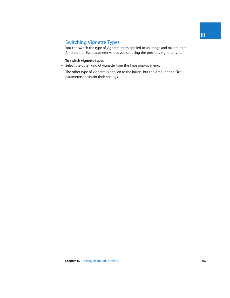 Switching vignette types | Apple Aperture 2 User Manual | Page 467 / 701