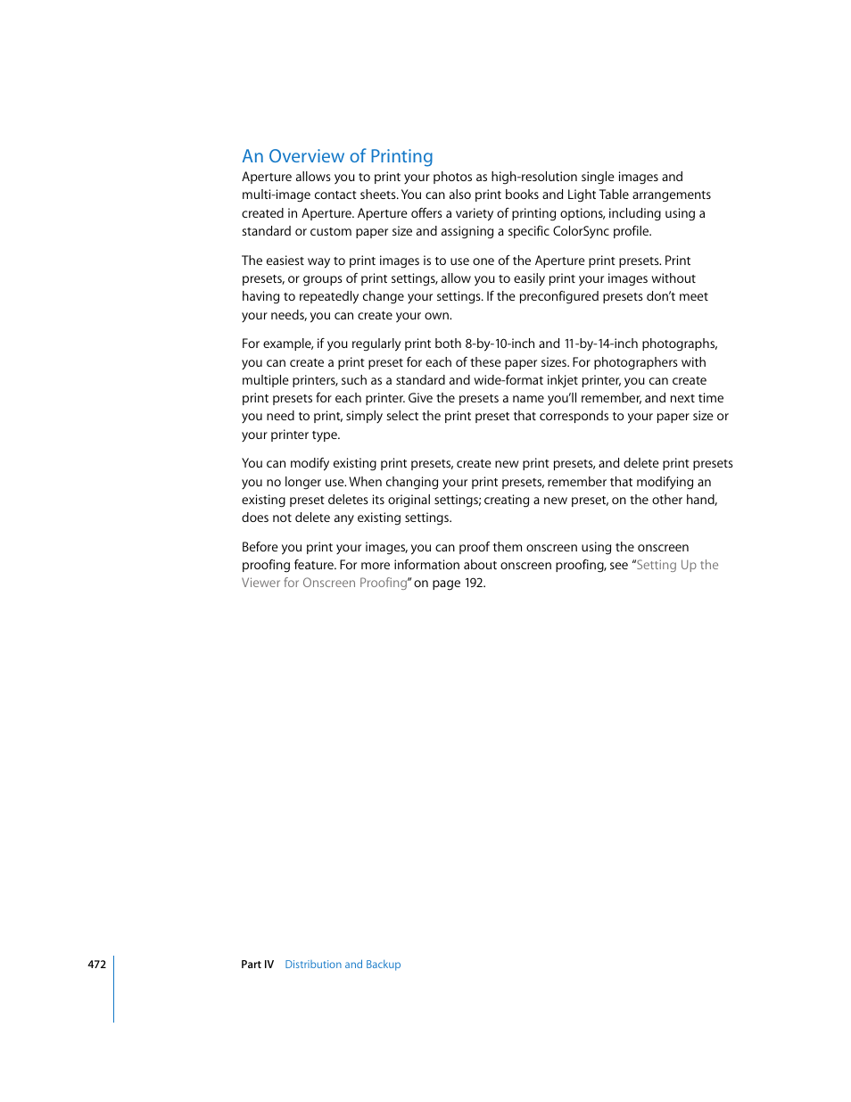 An overview of printing, P. 472) | Apple Aperture 2 User Manual | Page 472 / 701