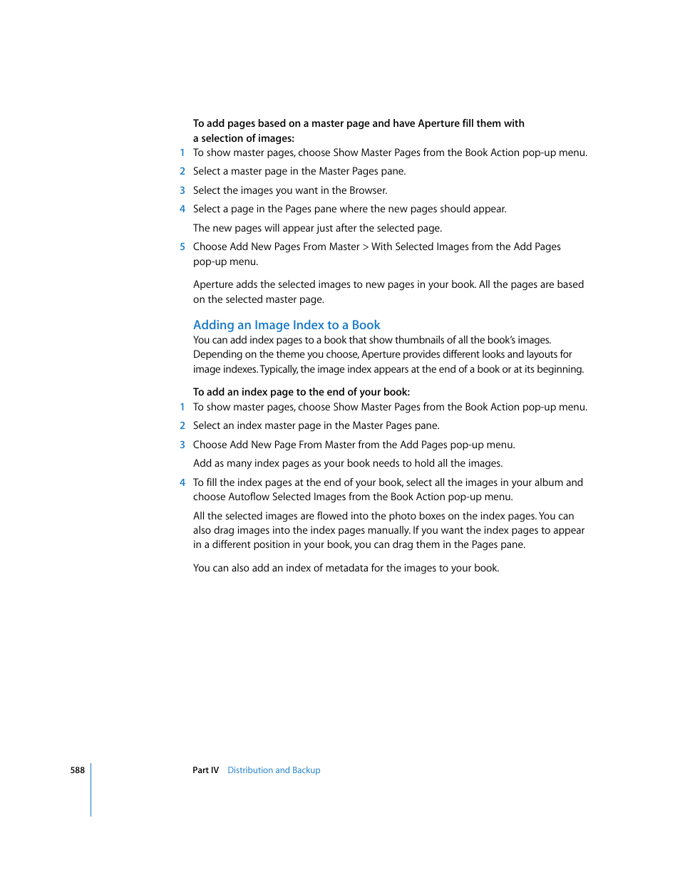 Adding an image index to a book | Apple Aperture 2 User Manual | Page 588 / 701
