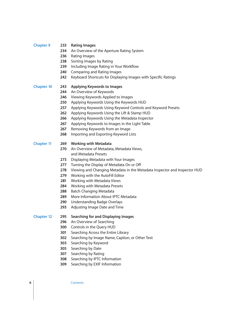 Apple Aperture 2 User Manual | Page 6 / 701
