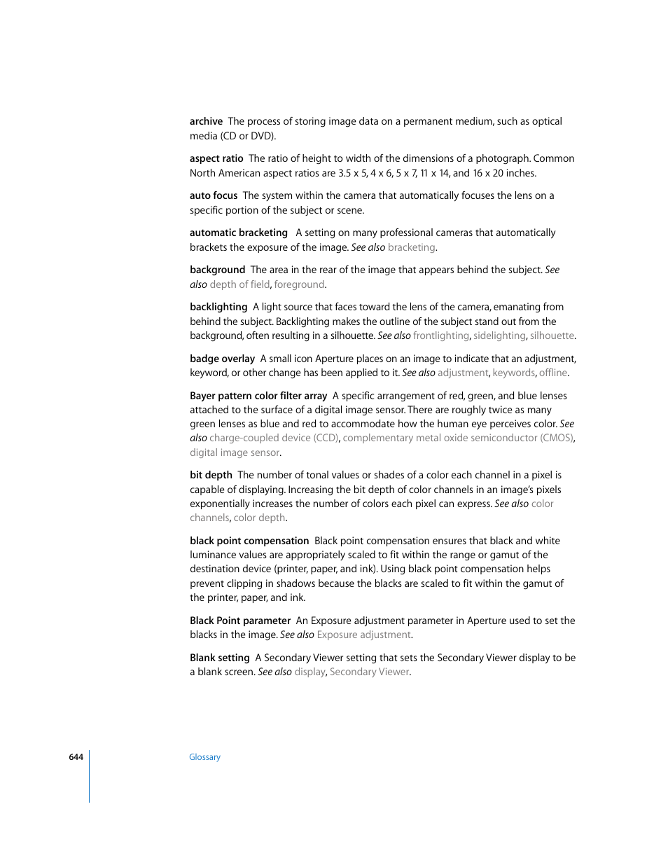 Apple Aperture 2 User Manual | Page 644 / 701