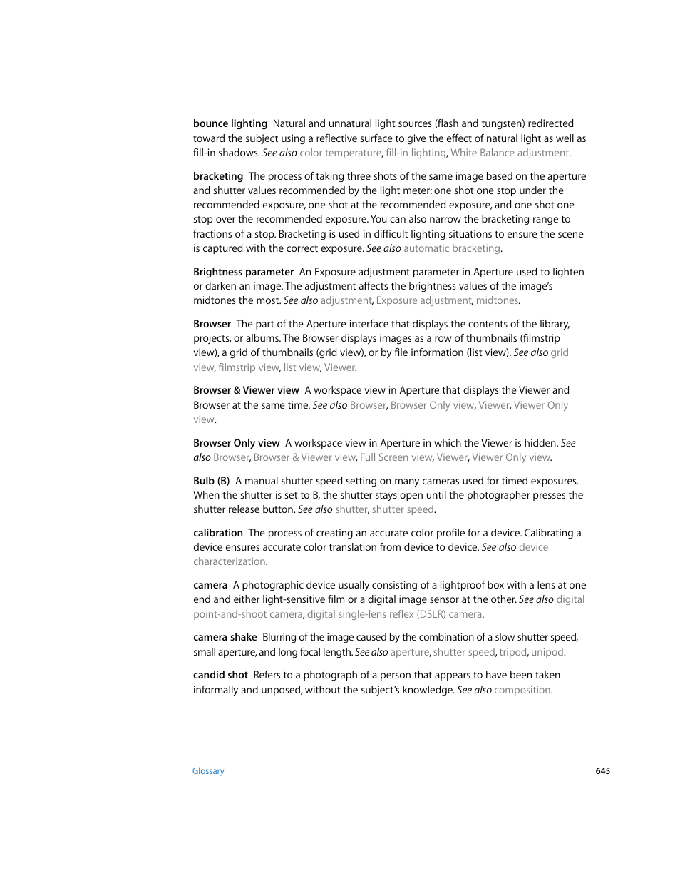 Bracketing | Apple Aperture 2 User Manual | Page 645 / 701