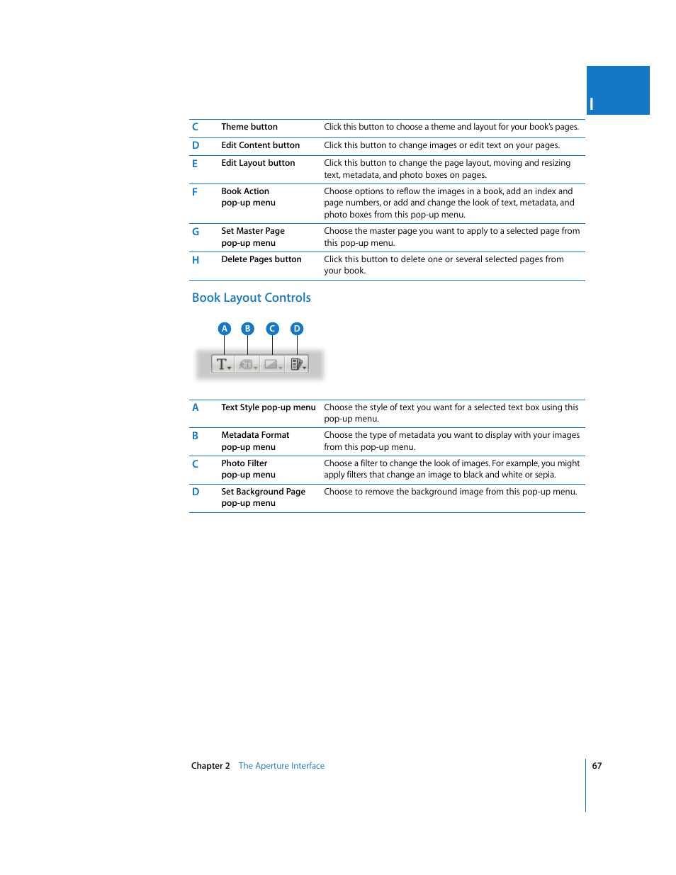 Book layout controls | Apple Aperture 2 User Manual | Page 67 / 701