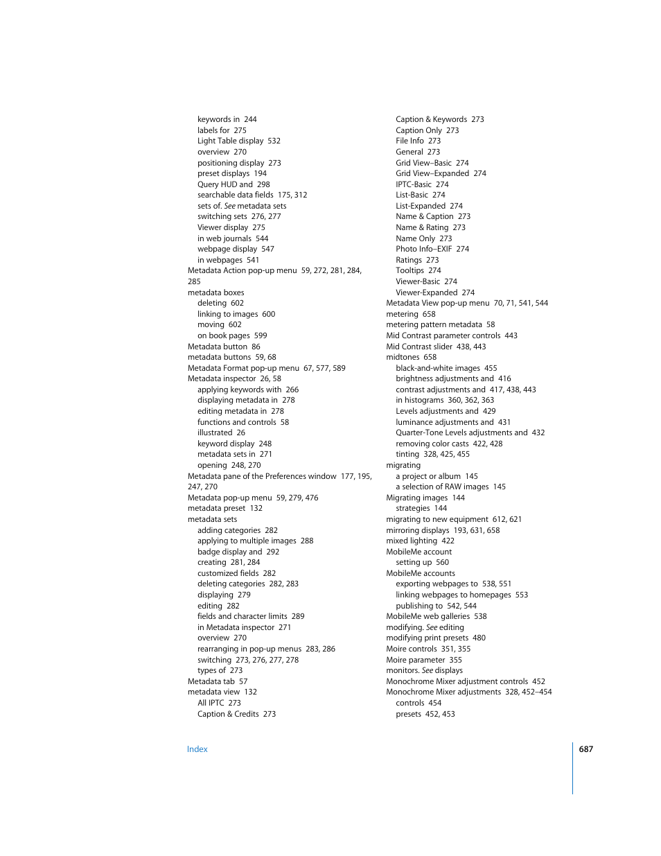 Apple Aperture 2 User Manual | Page 687 / 701