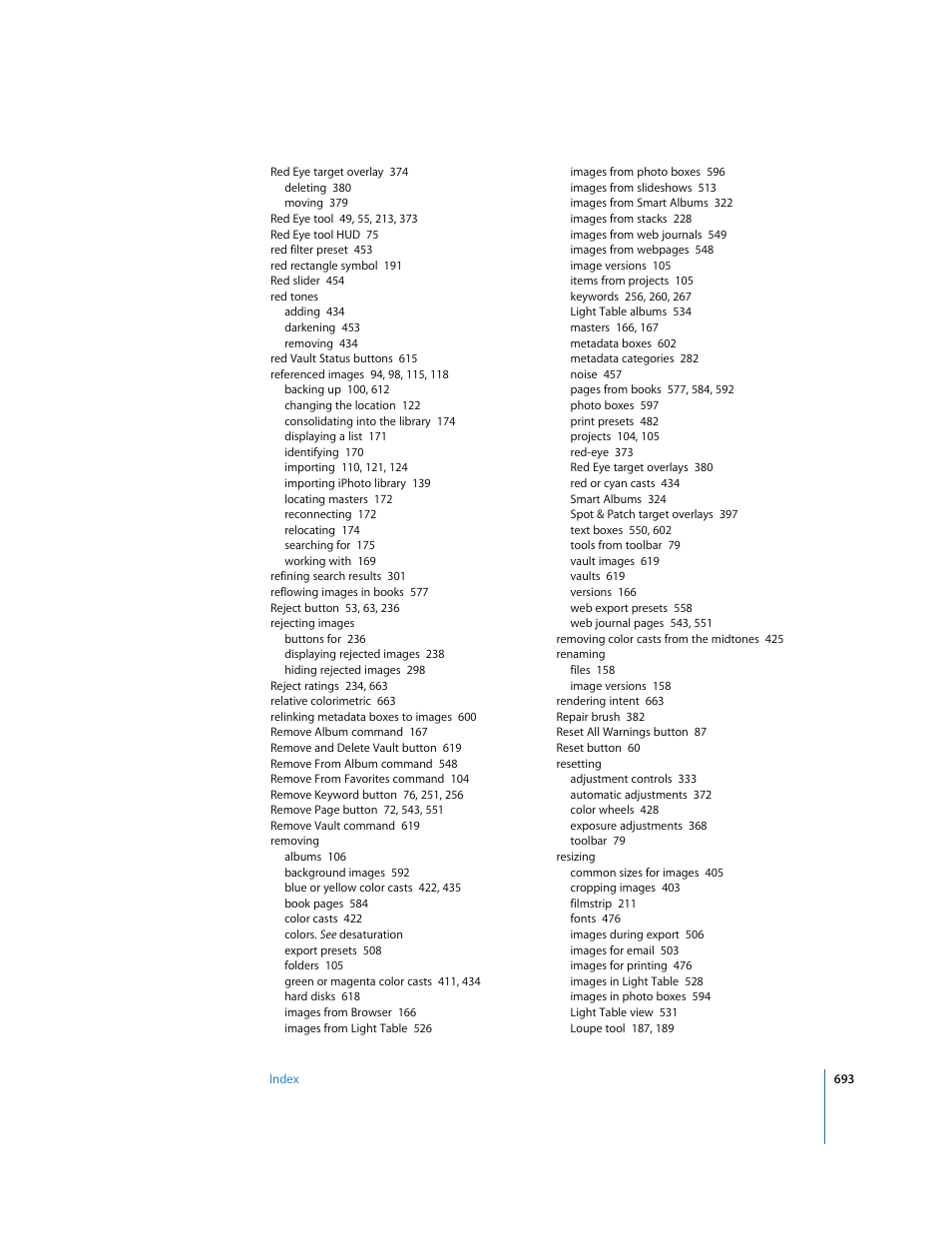 Apple Aperture 2 User Manual | Page 693 / 701