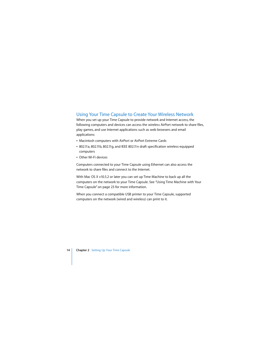 Apple AirPort Time Capsule  802.11n (1st Generation) User Manual | Page 14 / 40