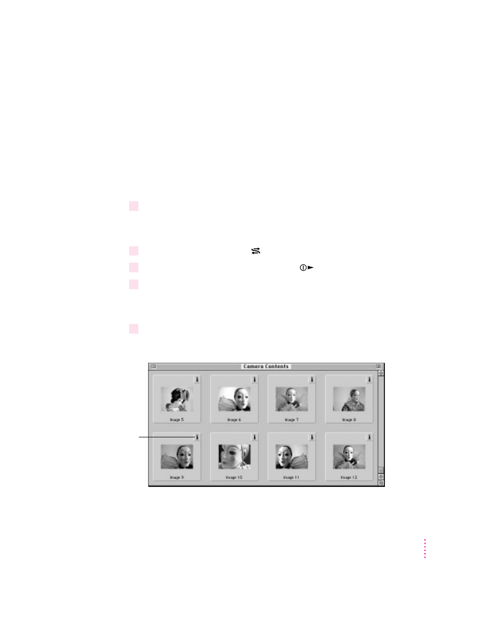 Looking at images in the camera | Apple QuickTake 200 Camera User Manual | Page 35 / 98