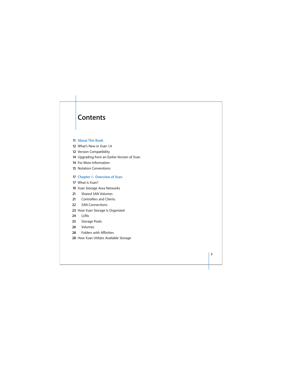 Apple Xsan 1.4 User Manual | Page 3 / 192