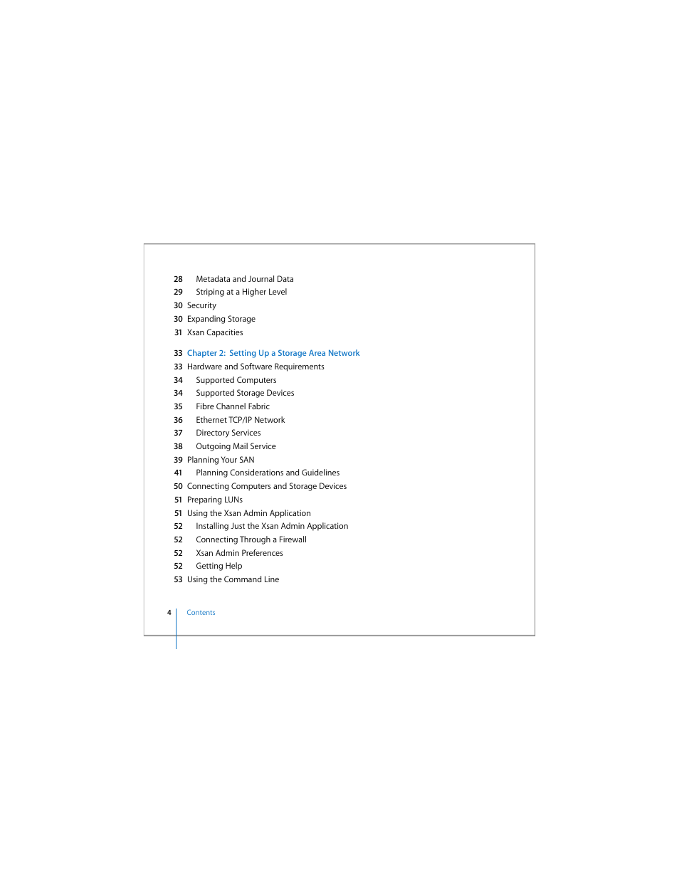 Apple Xsan 1.4 User Manual | Page 4 / 192