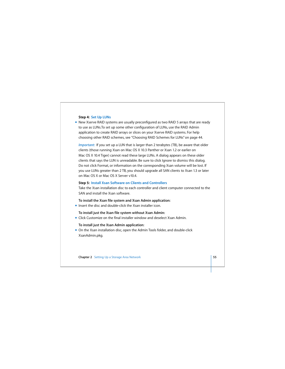 Apple Xsan 1.4 User Manual | Page 55 / 192