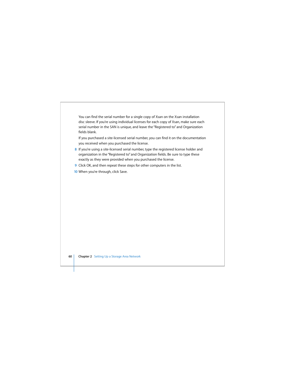 Apple Xsan 1.4 User Manual | Page 60 / 192