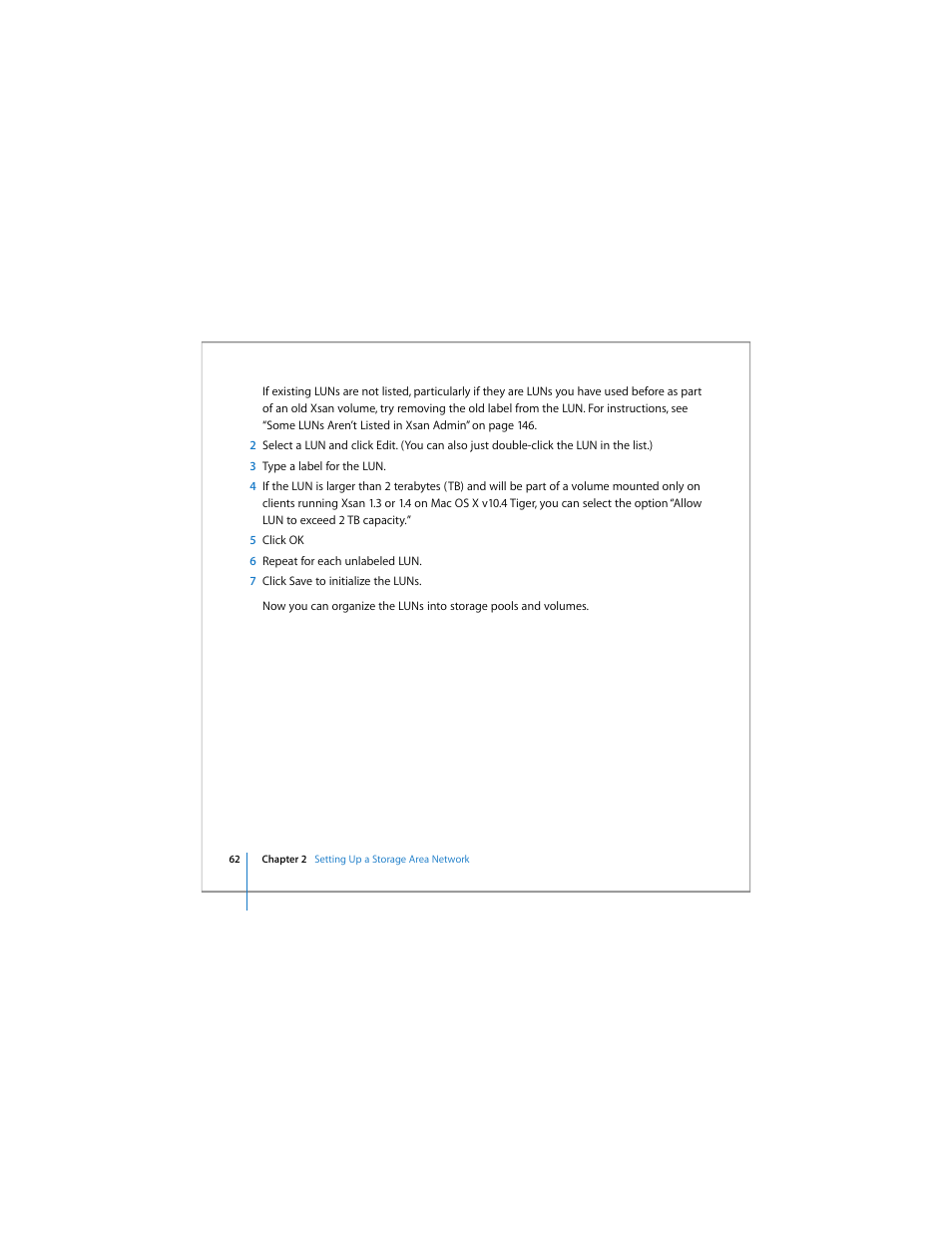 Apple Xsan 1.4 User Manual | Page 62 / 192